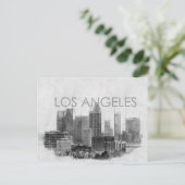 Cartes Pour Fêtes Annuelles Plan d'horizon de Los Angeles (Debout devant)