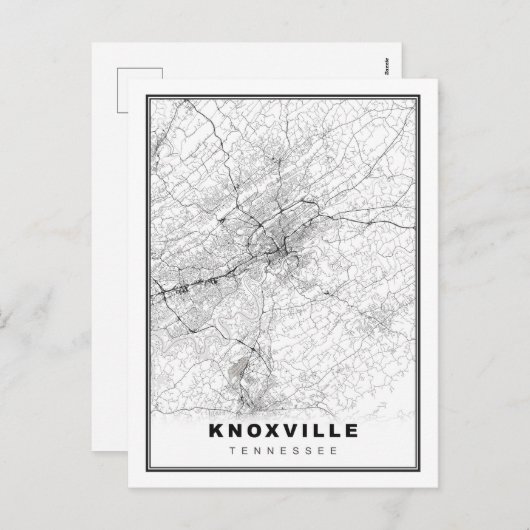 Cartes Pour Fêtes Annuelles Plan Knoxville (Devant / Derrière)