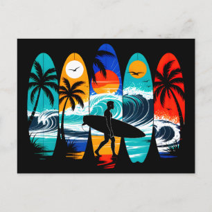 Cartes Pour Fêtes Annuelles Planches de surf