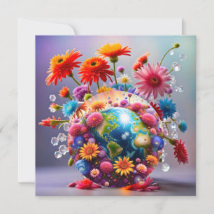 Cartes Pour Fêtes Annuelles Planète Terre