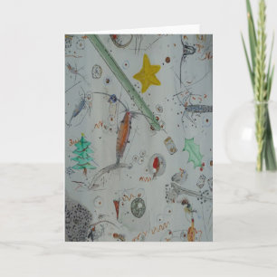 Cartes Pour Fêtes Annuelles Plankton de l'île Christmas