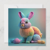 Cartes Pour Fêtes Annuelles Playful Cute Bunny Easter (Devant)