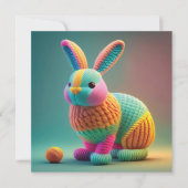 Cartes Pour Fêtes Annuelles Playful Cute Bunny Easter (Devant)