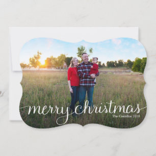 Cartes Pour Fêtes Annuelles Pleine photo de soutirage simple 2 de Joyeux Noël