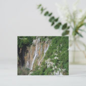 Cartes Pour Fêtes Annuelles Plitvice Lakes Croatia (Debout devant)