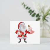 Cartes Pour Fêtes Annuelles Plombier de Père Noël (Debout devant)