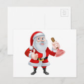 Cartes Pour Fêtes Annuelles Plombier de Père Noël (Devant / Derrière)