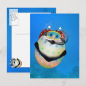 Cartes Pour Fêtes Annuelles Plongée sous-marine Oeuf de Pâques (Devant / Derrière)