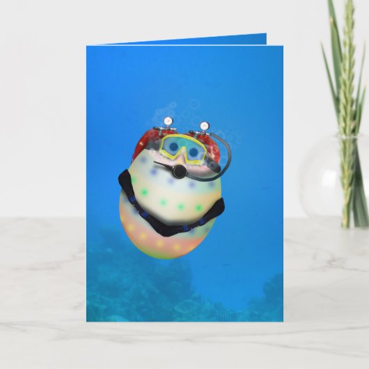 Cartes Pour Fêtes Annuelles Plongée sous-marine Oeuf de Pâques (Devant)