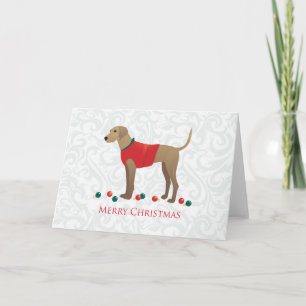 Cartes Pour Fêtes Annuelles Plott Hound Chasse Chien Joyeux Noël Design