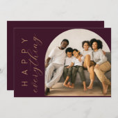 Cartes Pour Fêtes Annuelles Plum Joyeux TOUT (Devant / Derrière)