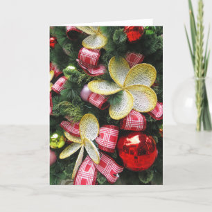 Cartes Pour Fêtes Annuelles Plumeria de Noël