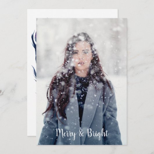 Cartes Pour Fêtes Annuelles Plumes bohèmes joyeuses et lumineuses personnalisa (Devant / Derrière)