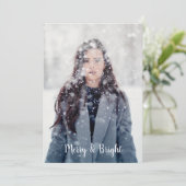 Cartes Pour Fêtes Annuelles Plumes bohèmes joyeuses et lumineuses personnalisa (Debout devant)