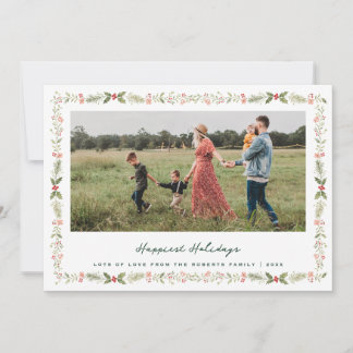 Cartes Pour Fêtes Annuelles plus belles fêtes florale cadre photo noël