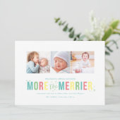 Cartes Pour Fêtes Annuelles Plus d'annonces de naissance de jour férié Merrier (Debout devant)