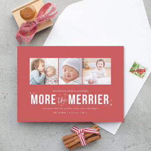 Cartes Pour Fêtes Annuelles Plus d'annonces de naissance de jour férié Merrier
