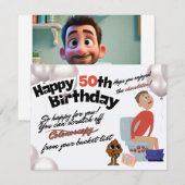 Cartes Pour Fêtes Annuelles Plus de 50 dramatiques (Devant / Derrière)