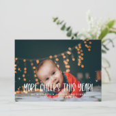 Cartes Pour Fêtes Annuelles Plus de joie cette année | Photo bébé Noël (Debout devant)