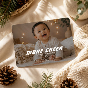 Cartes Pour Fêtes Annuelles Plus de Joie Cette Année Photo Complète Noël Vacan