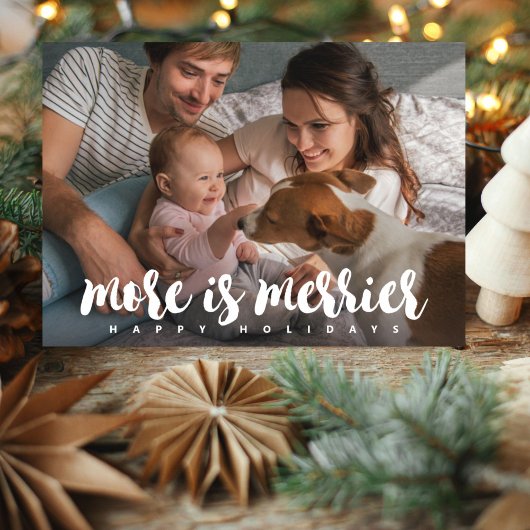 Cartes Pour Fêtes Annuelles Plus d'informations sur Merrier Holiday Photo