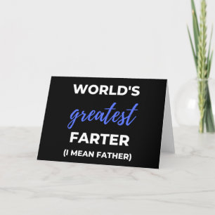 Cartes Pour Fêtes Annuelles Plus Grand Peteur du Monde Je Veux Dire Père