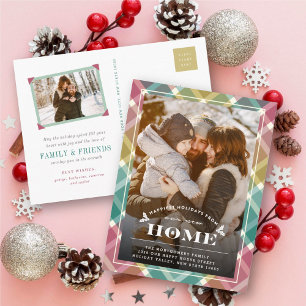 Cartes Pour Fêtes Annuelles Plus heureux Nouveau Accueil Plaid Moving Faire-pa