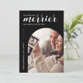 Cartes Pour Fêtes Annuelles Plus la grossesse de Noël noire est joyeuse (Debout devant)