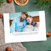 Cartes Pour Fêtes Annuelles Plus La Grossesse Photo Plus Merrier