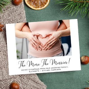 Cartes Pour Fêtes Annuelles Plus La Grossesse Photo Plus Merrier