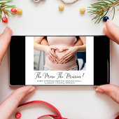 Cartes Pour Fêtes Annuelles Plus La Grossesse Photo Plus Merrier