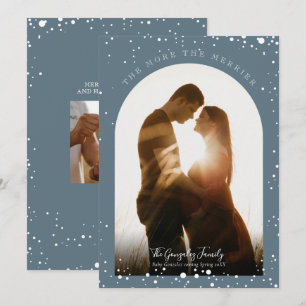 Cartes Pour Fêtes Annuelles Plus la grossesse plus Merrier Photo moderne neige