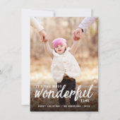 Cartes Pour Fêtes Annuelles Plus Merveilleux Noël manuscrit script photo (Devant)