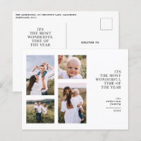Plus merveilleux temps noël multi photo announs