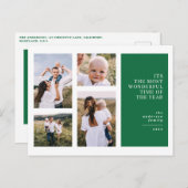 Cartes Pour Fêtes Annuelles Plus merveilleux temps noël multi photo announs (Devant / Derrière)