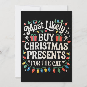 Cartes Pour Fêtes Annuelles Plus susceptible d'acheter des cadeaux de Noël pou