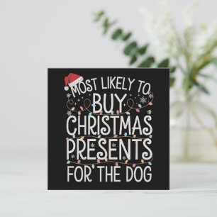 Cartes Pour Fêtes Annuelles Plus susceptible d'acheter des cadeaux de Noël pou