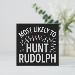 Cartes Pour Fêtes Annuelles Plus susceptible de chasser Rudolph Noël apparieme