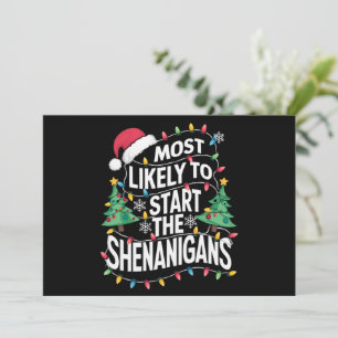 Cartes Pour Fêtes Annuelles Plus Susceptible de Déclencher les Shenanigans Noë