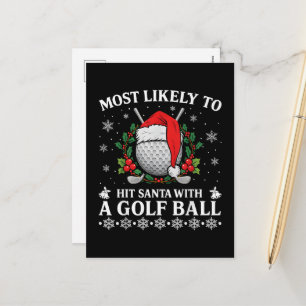 Cartes Pour Fêtes Annuelles Plus susceptible de frapper le Père Noël avec une