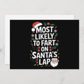 Cartes Pour Fêtes Annuelles Plus susceptible de péter sur les genoux du Père N (Devant / Derrière)