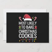 Cartes Pour Fêtes Annuelles Plus susceptible de préparer des biscuits de Noël (Devant)