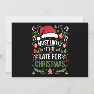 Cartes Pour Fêtes Annuelles Plus Susceptible D'être En Retard Pour Noël Famill