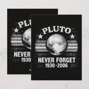 Cartes Pour Fêtes Annuelles Pluton N'oublie Jamais