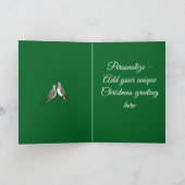 Cartes Pour Fêtes Annuelles Pochoir découpé de deux tourterelles Style Rétro 1 (Intérieur)