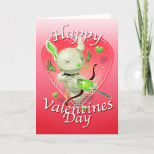 Cartes Pour Fêtes Annuelles Poe l'adieu chiot Valentine