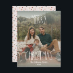 Cartes Pour Fêtes Annuelles Poho vert Polka point Noël Dégradé photo complète<br><div class="desc">Cette carte de vacances entièrement en photo dégradée de Noël est parfaite pour votre accueil de vacances bohème moderne inspiré de la ferme. La police de caractères rustique classique mais délicate dessinée à la main lui donne un aspect terreux vintage tout en le gardant mignon et simple. Les pois viennent...</div>