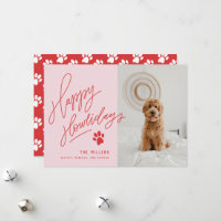 Poignée Rouge Joyeux Howlidays Paw Dog Photo