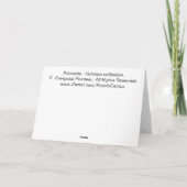 Cartes Pour Fêtes Annuelles Poinsetia (Dos)