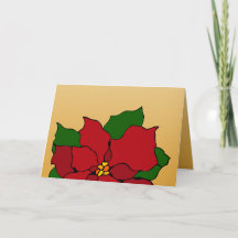 Poinsettia en vitrail
